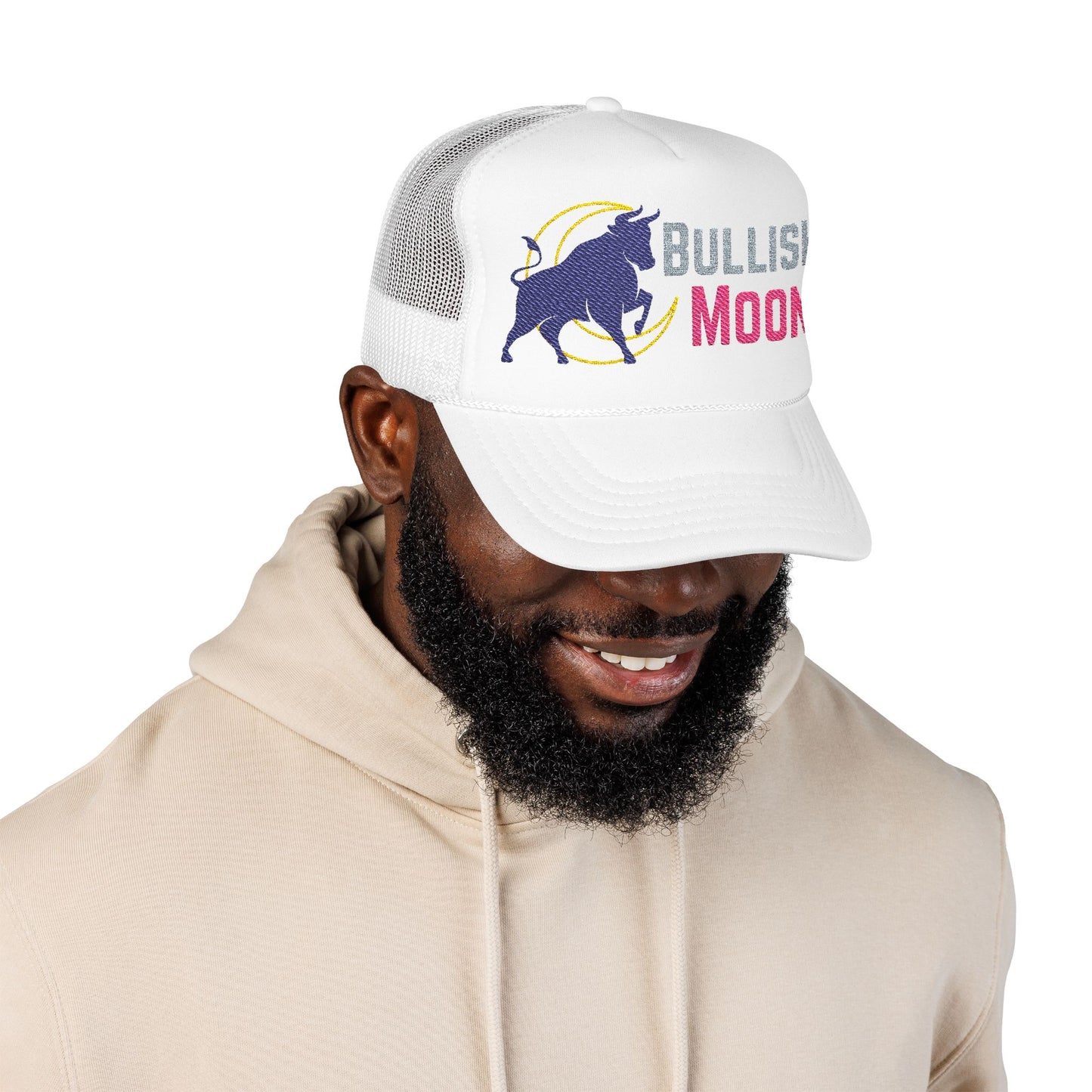 Bullish Moon Foam Trucker Hat (Embroidery)