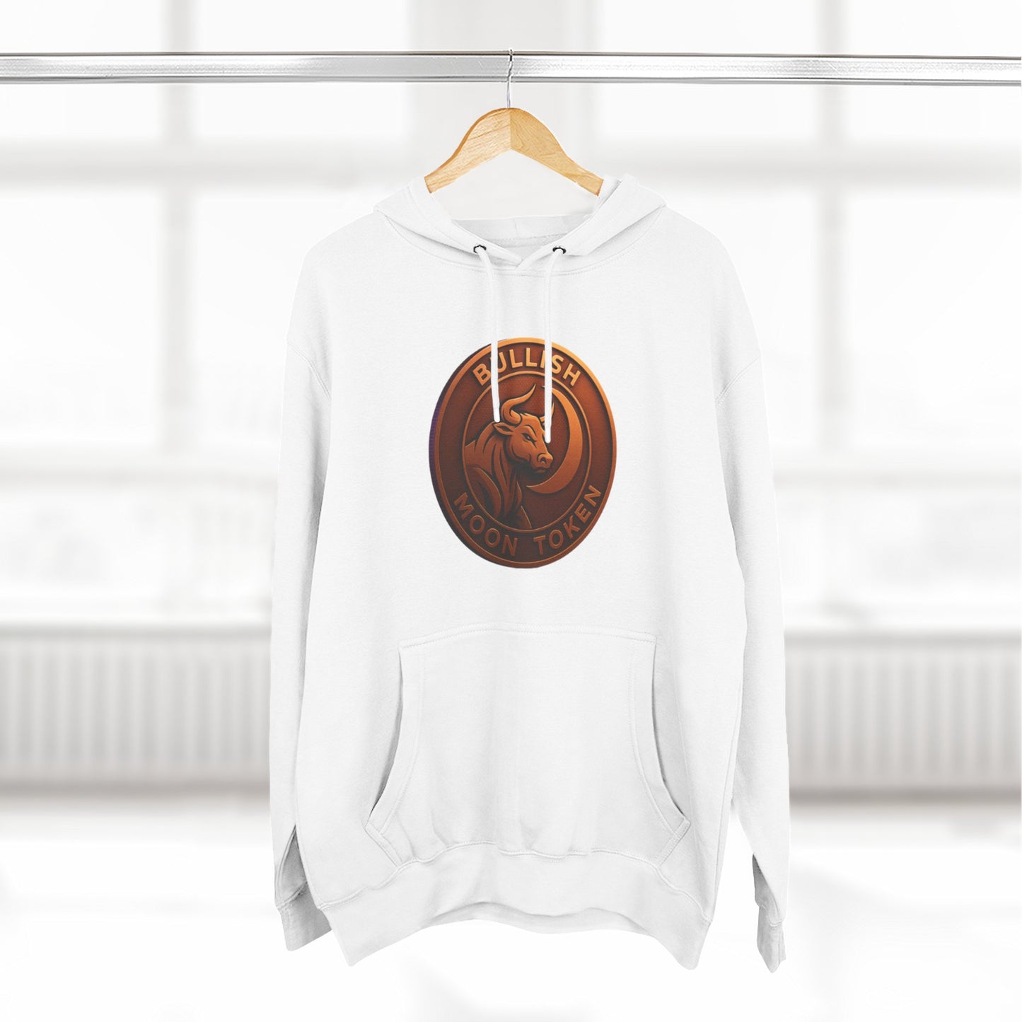 Bullish Moon Token Three-Panel Fleece Hoodie