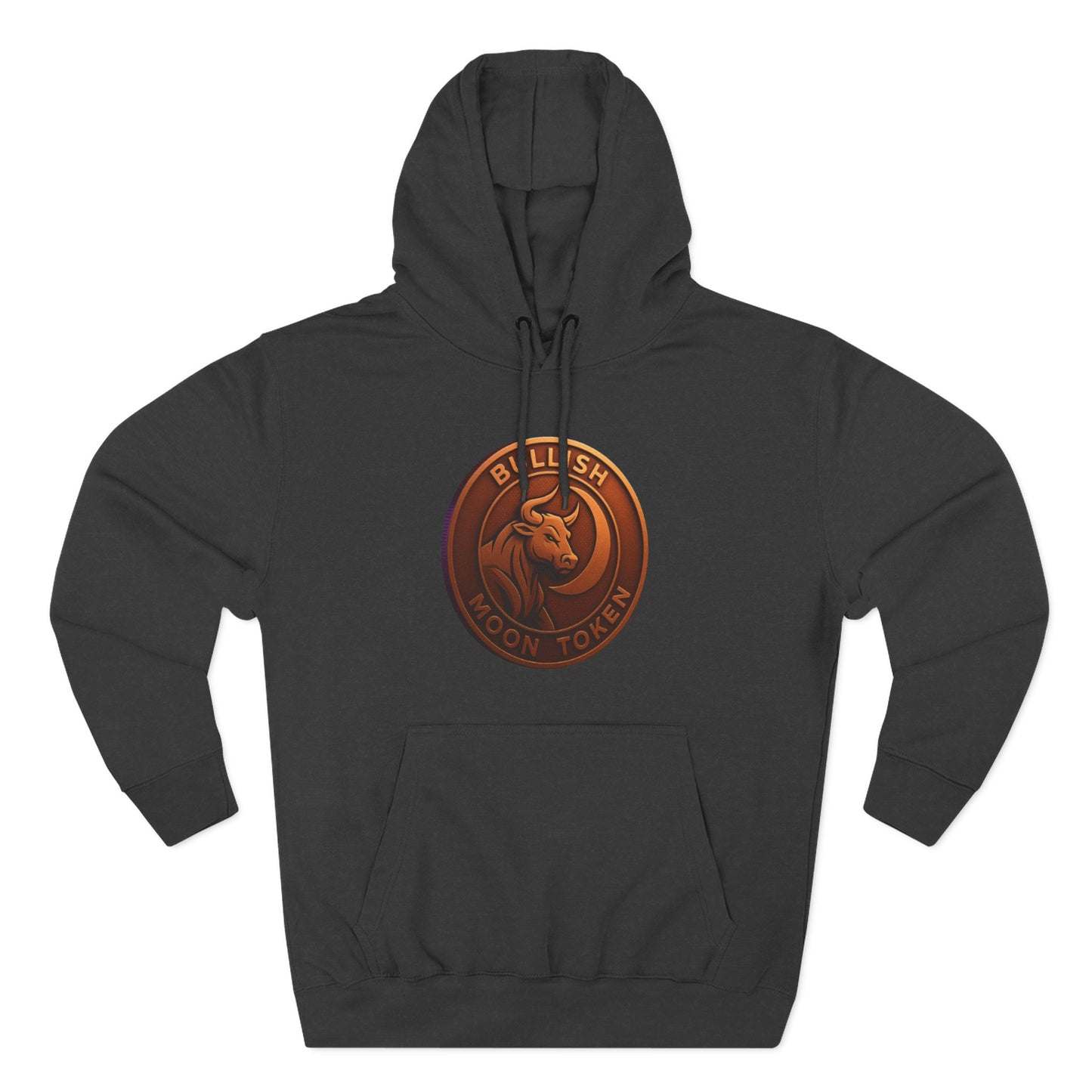 Bullish Moon Token Three-Panel Fleece Hoodie