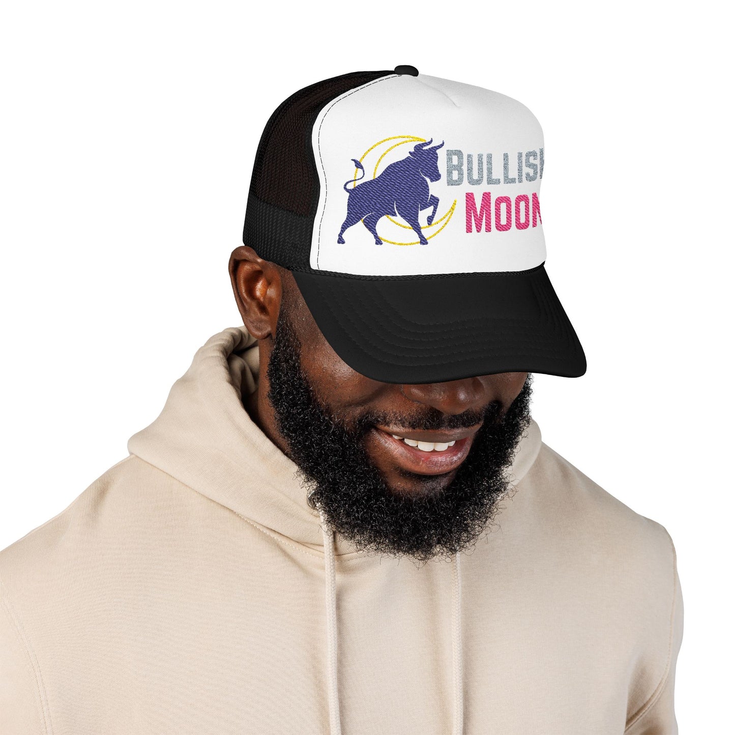 Bullish Moon Foam Trucker Hat (Embroidery)