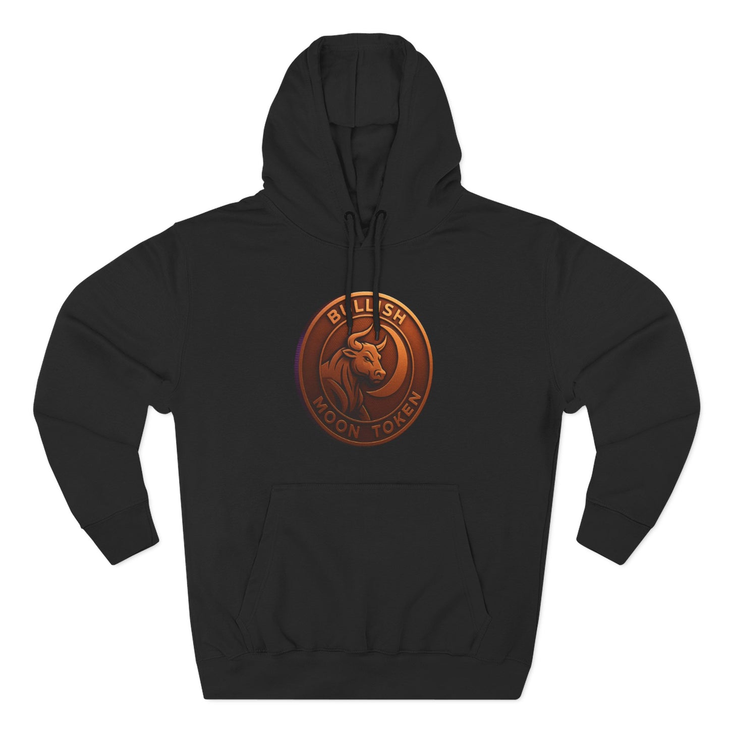 Bullish Moon Token Three-Panel Fleece Hoodie