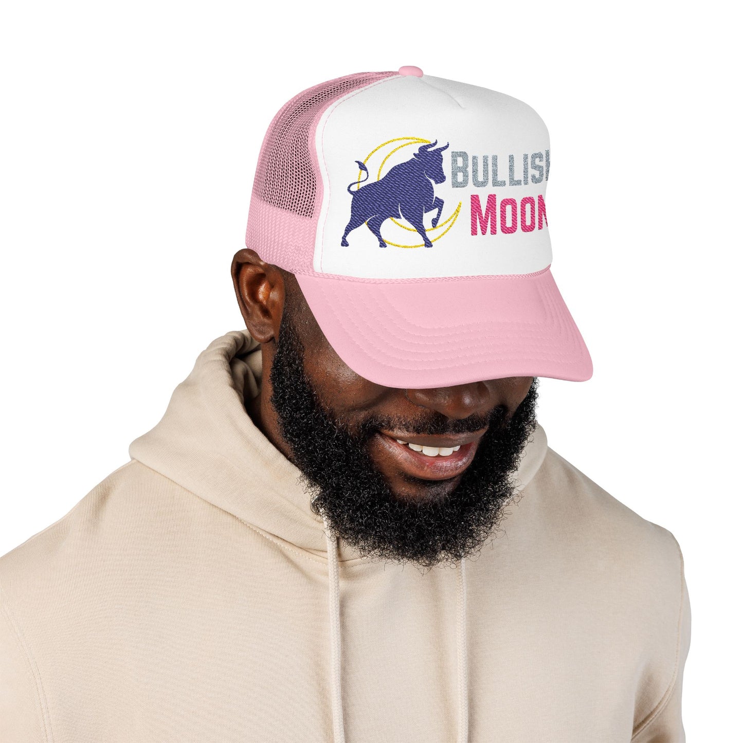 Bullish Moon Foam Trucker Hat (Embroidery)