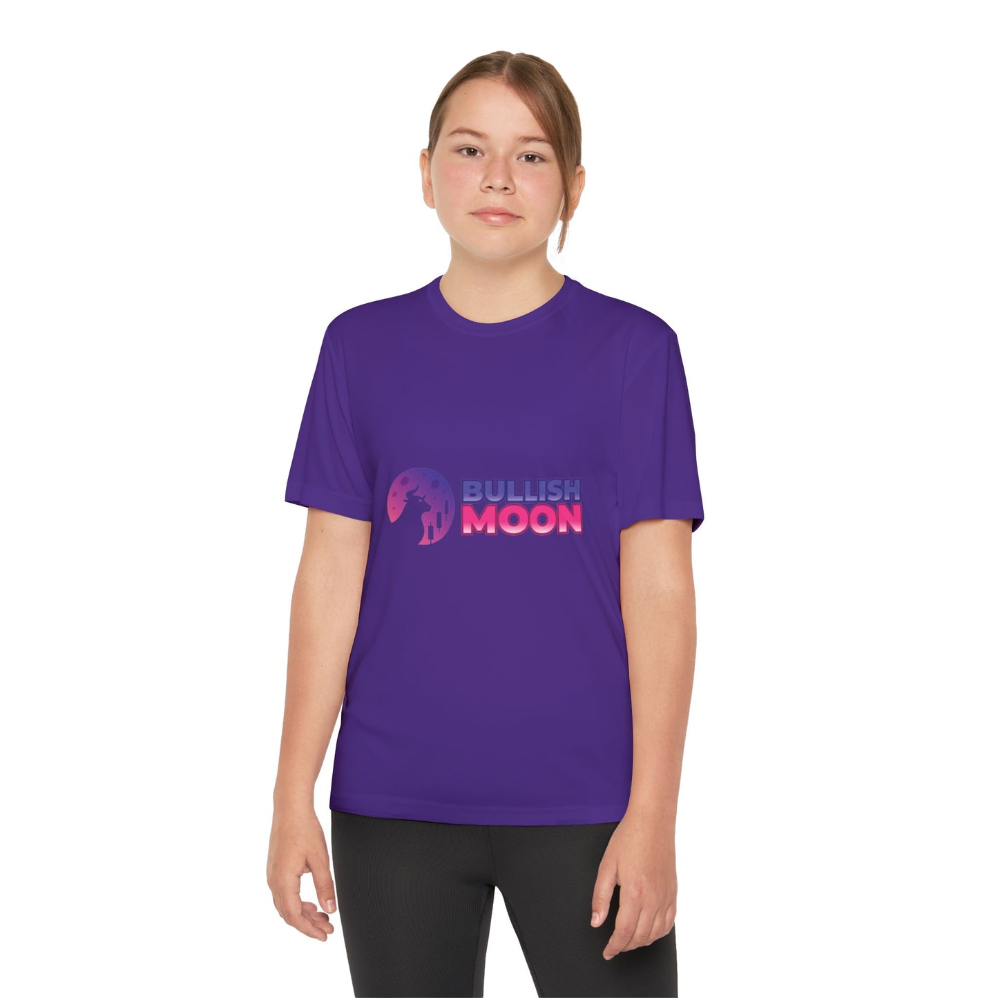Youth T-Shirt — Bullish Moon Wicking Tee for kids