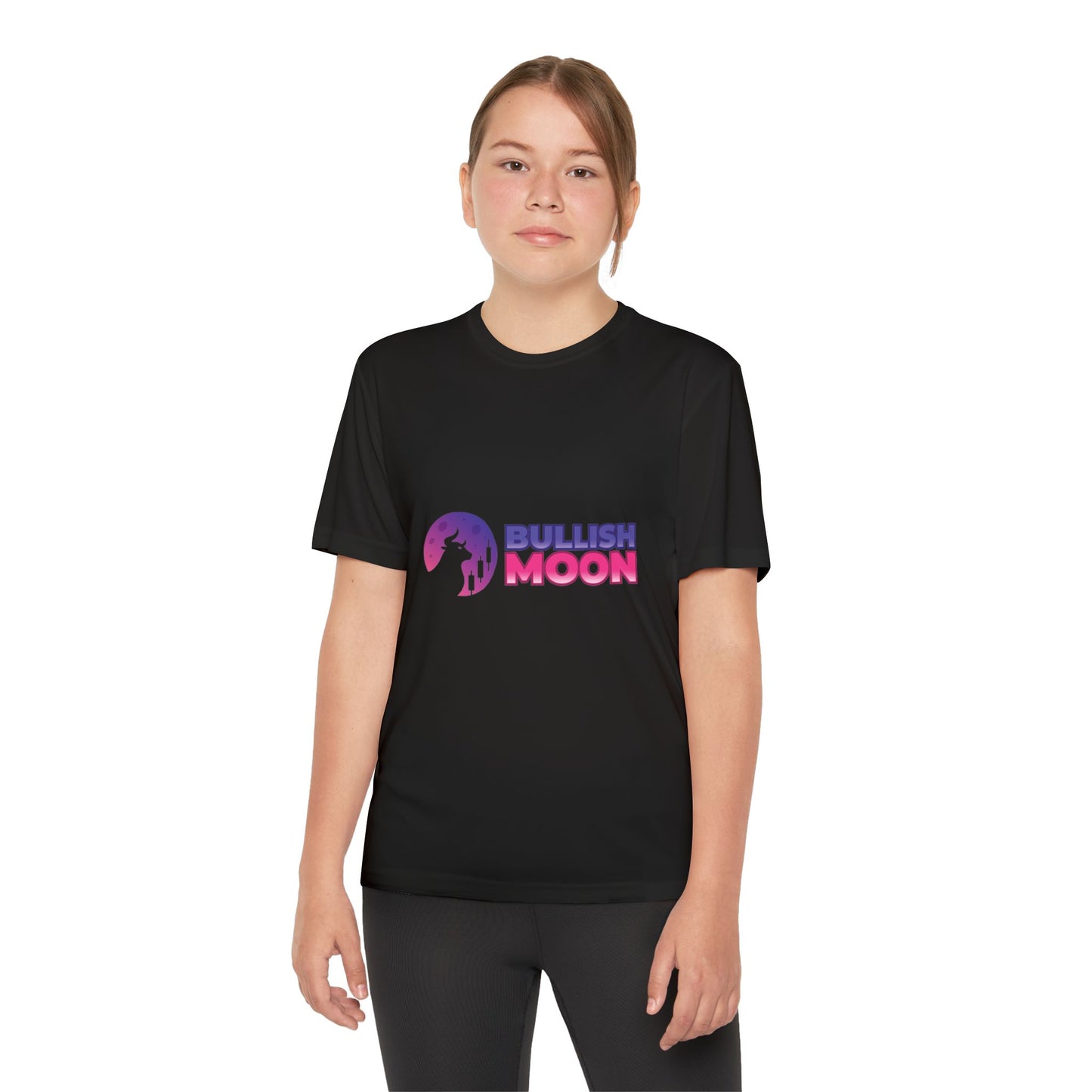 Youth T-Shirt — Bullish Moon Wicking Tee for kids