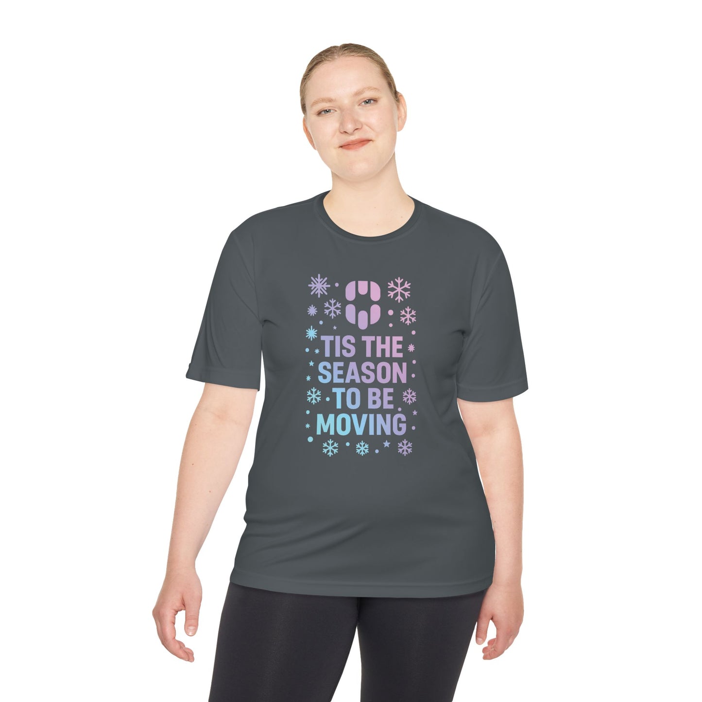 T-Shirt — 'Tis the Season to Be Moving Holiday Fitness Tee