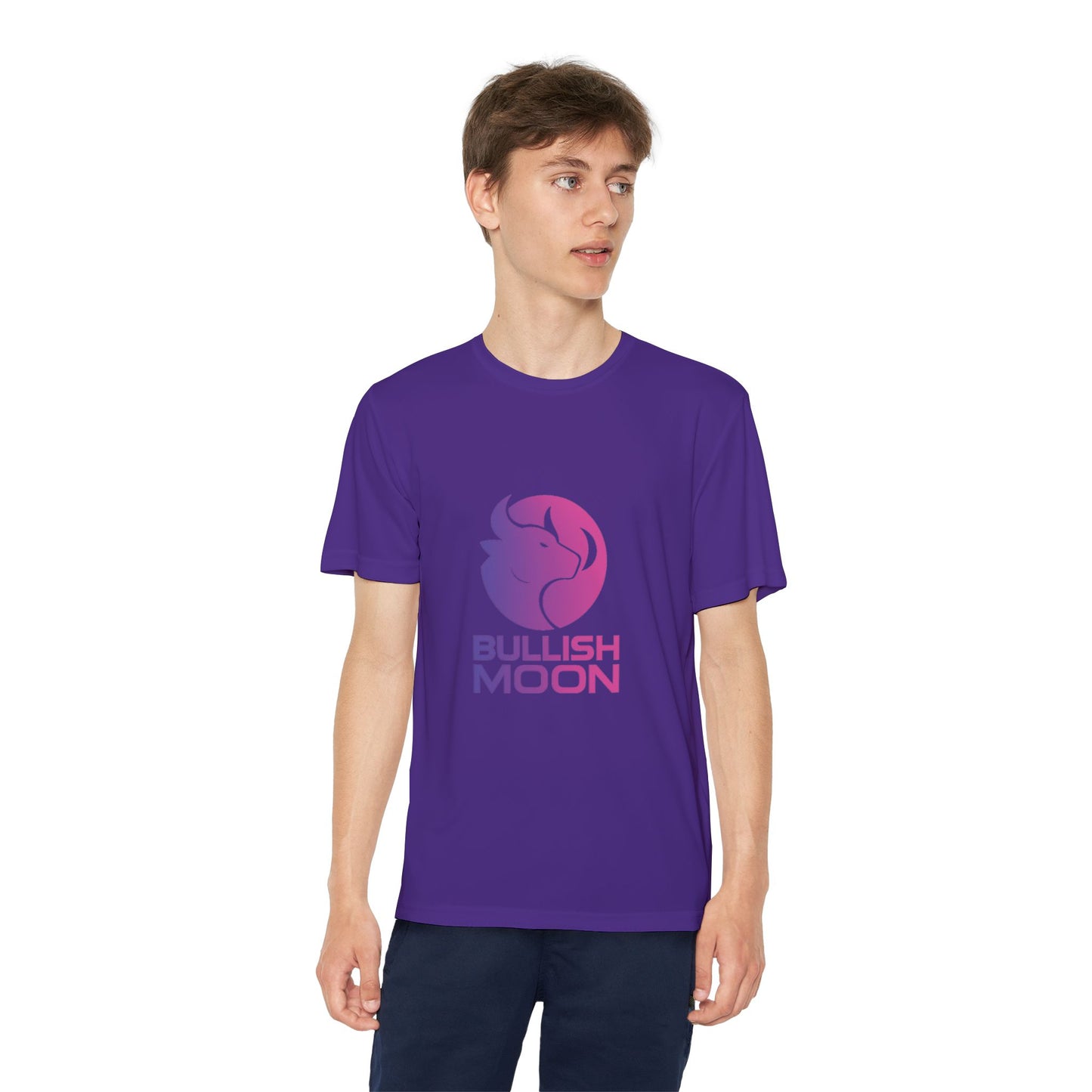 Youth T-Shirt — Bullish Moon Wicking Tee for kids