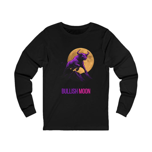 Bullish Moon Long Sleeve Unisex Tee