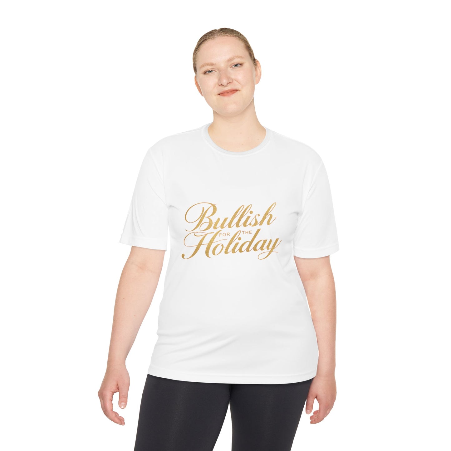 Bullish for the Holiday Tee - Gold Script Holiday Graphic Shirt