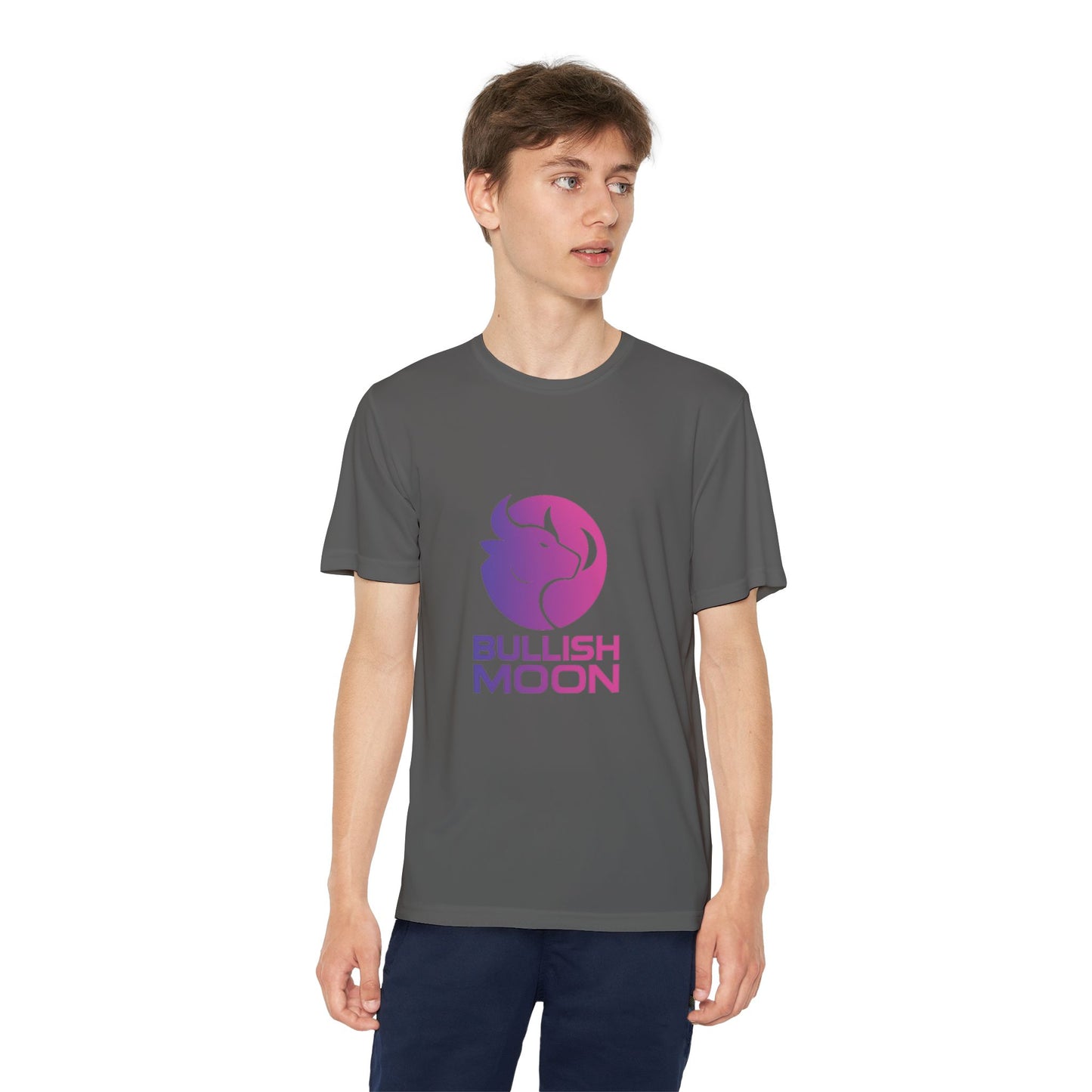 Youth T-Shirt — Bullish Moon Wicking Tee for kids