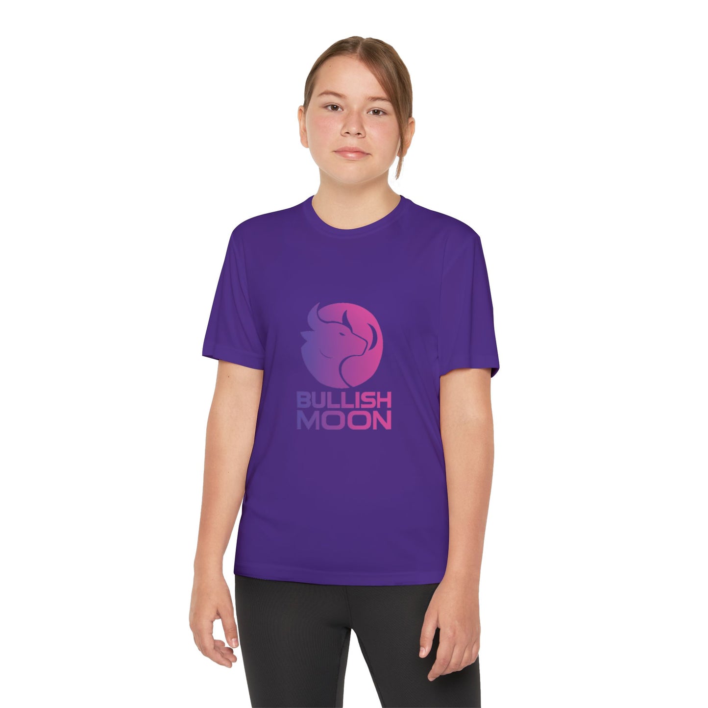 Youth T-Shirt — Bullish Moon Wicking Tee for kids