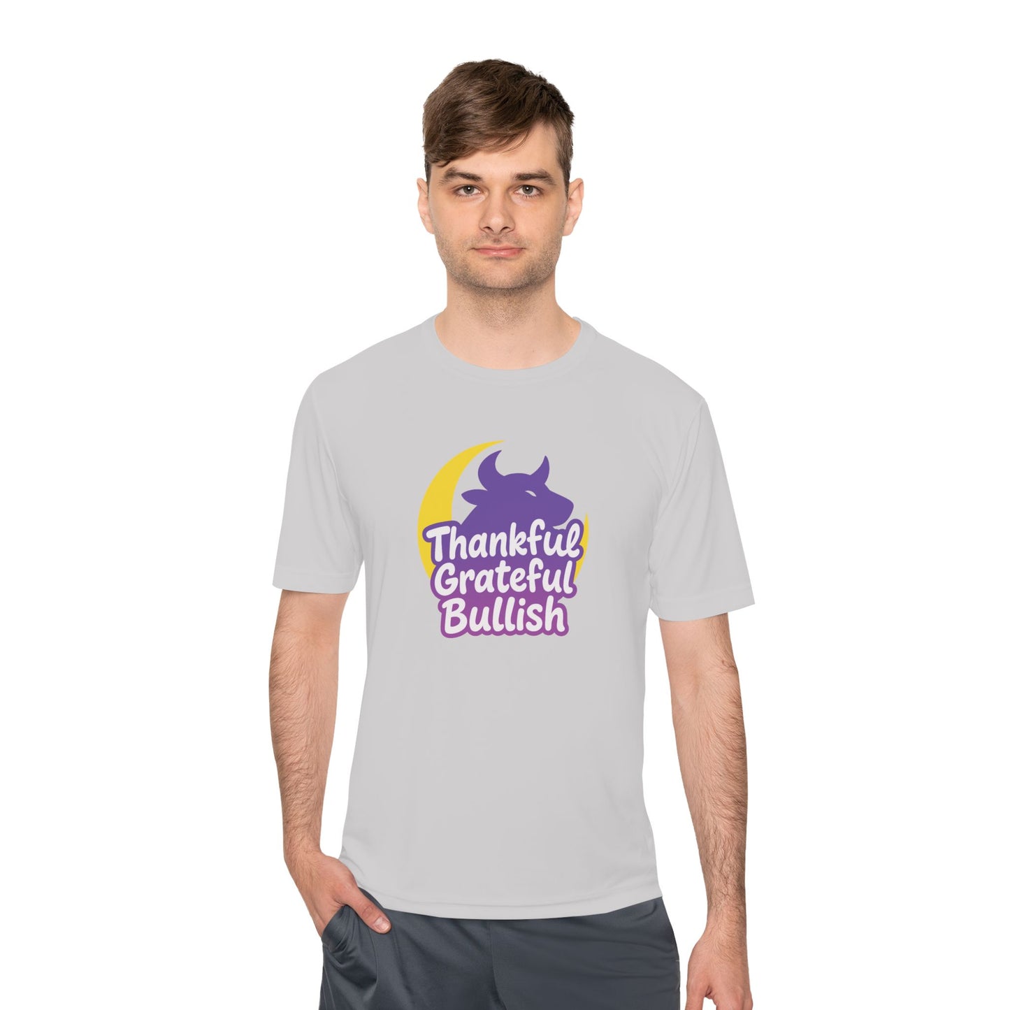 Thankful Grateful Bullish Unisex Moisture Wicking Tee