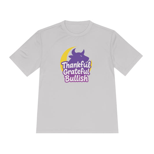 Thankful Grateful Bullish Unisex Moisture Wicking Tee