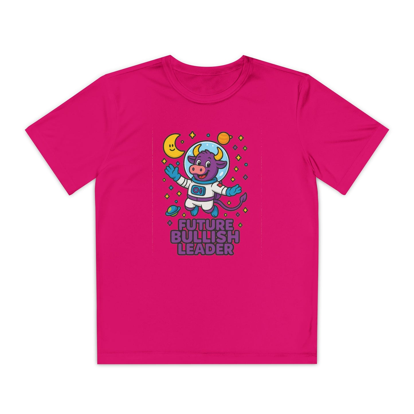 Youth T-shirt — Future Bullish Leader Wicking Tee for kids