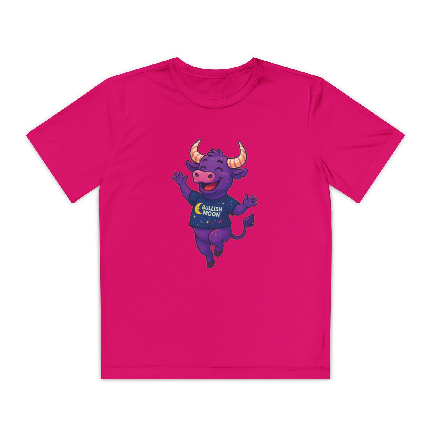 Youth T-Shirt-Bullish Moon Felipe Wicking Tee for kids