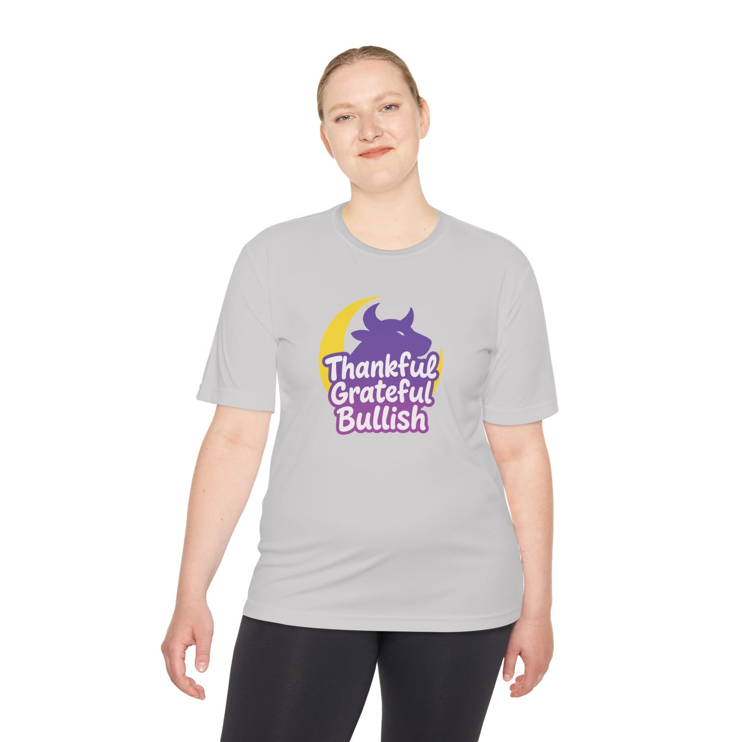 Thankful Grateful Bullish Unisex Moisture Wicking Tee