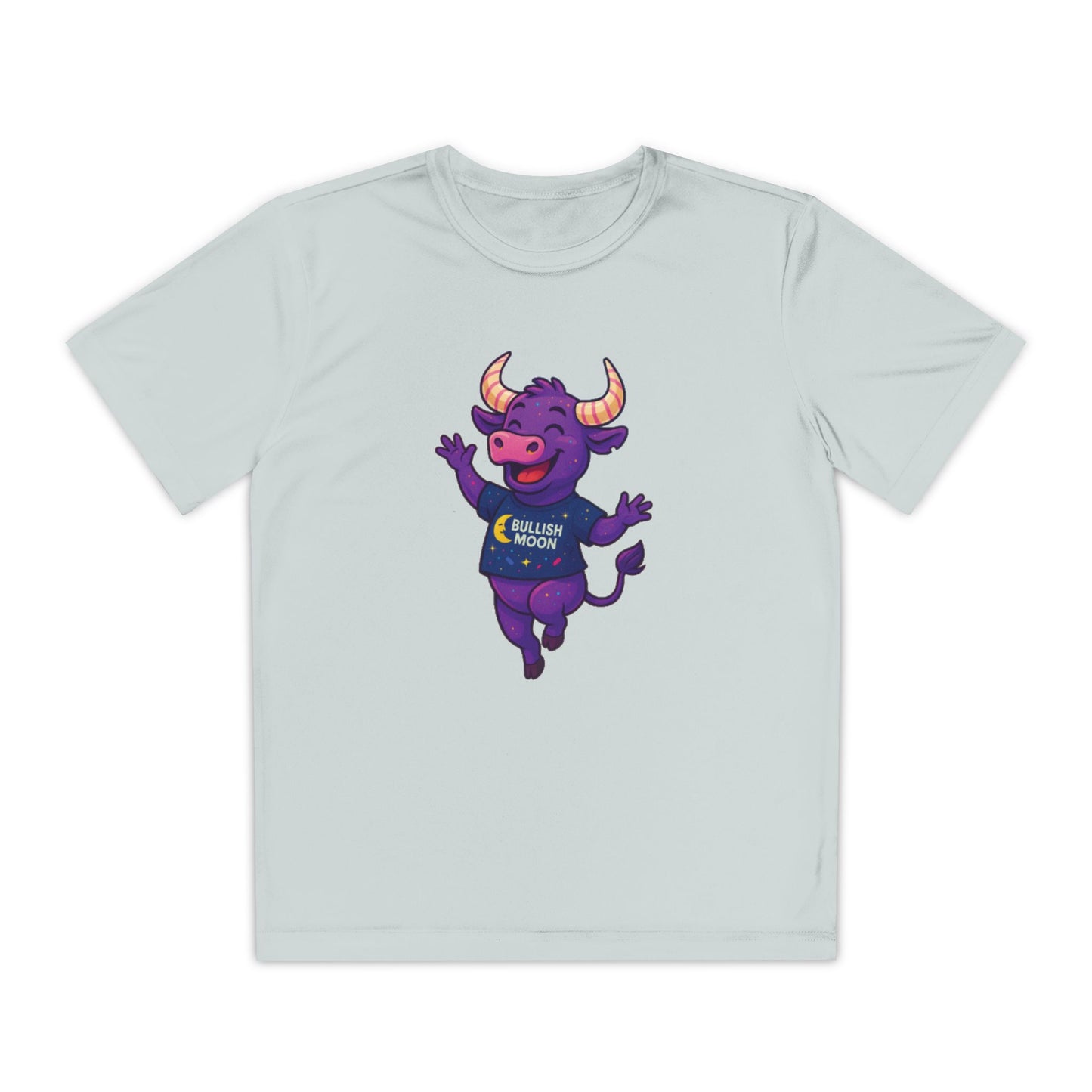 Youth T-Shirt-Bullish Moon Felipe Wicking Tee for kids