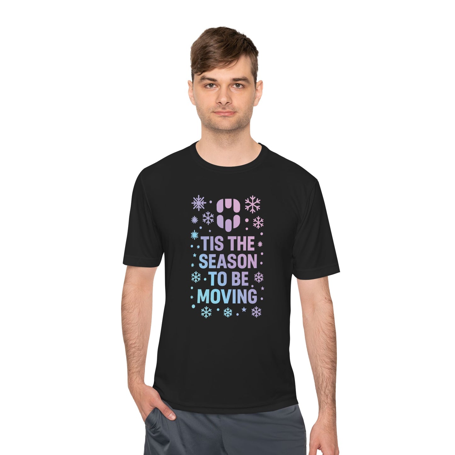 T-Shirt — 'Tis the Season to Be Moving Holiday Fitness Tee