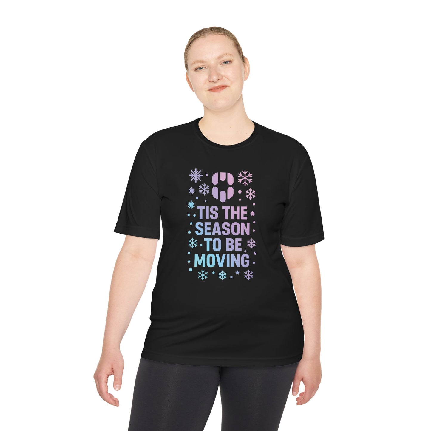 T-Shirt — 'Tis the Season to Be Moving Holiday Fitness Tee