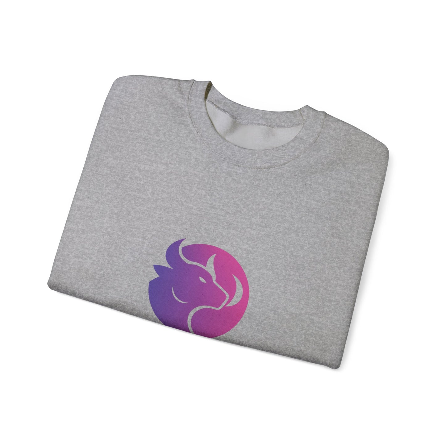 Bullish Moon Crewneck Sweatshirt — Gradient Bull Logo Pullover