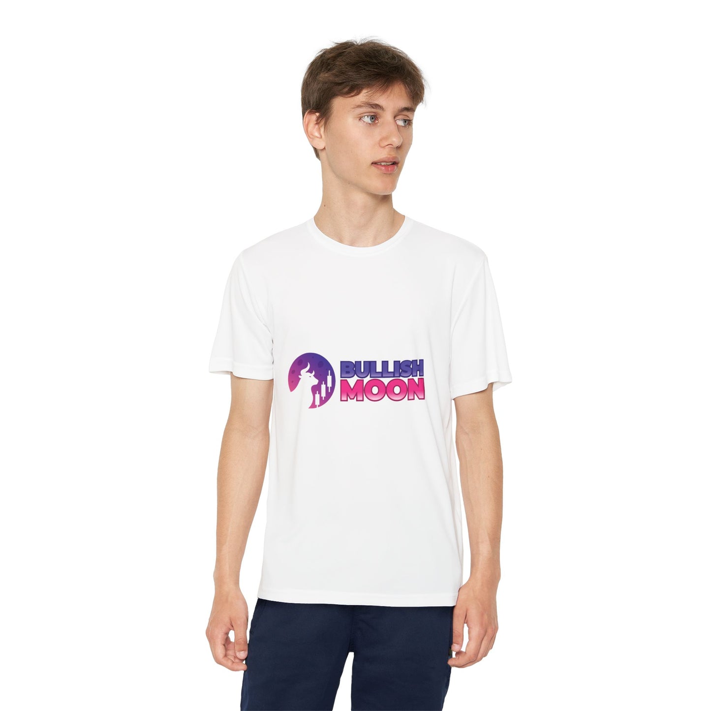 Youth T-Shirt — Bullish Moon Wicking Tee for kids