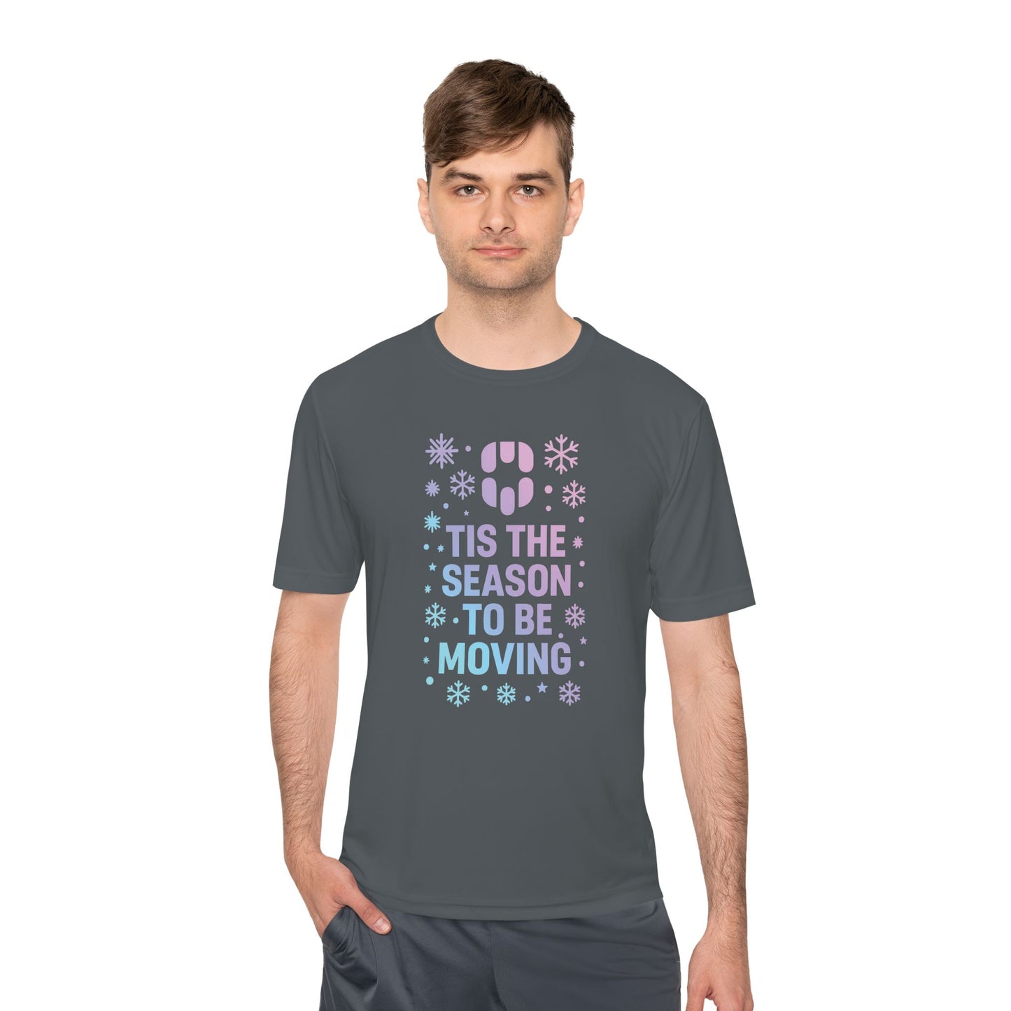 T-Shirt — 'Tis the Season to Be Moving Holiday Fitness Tee