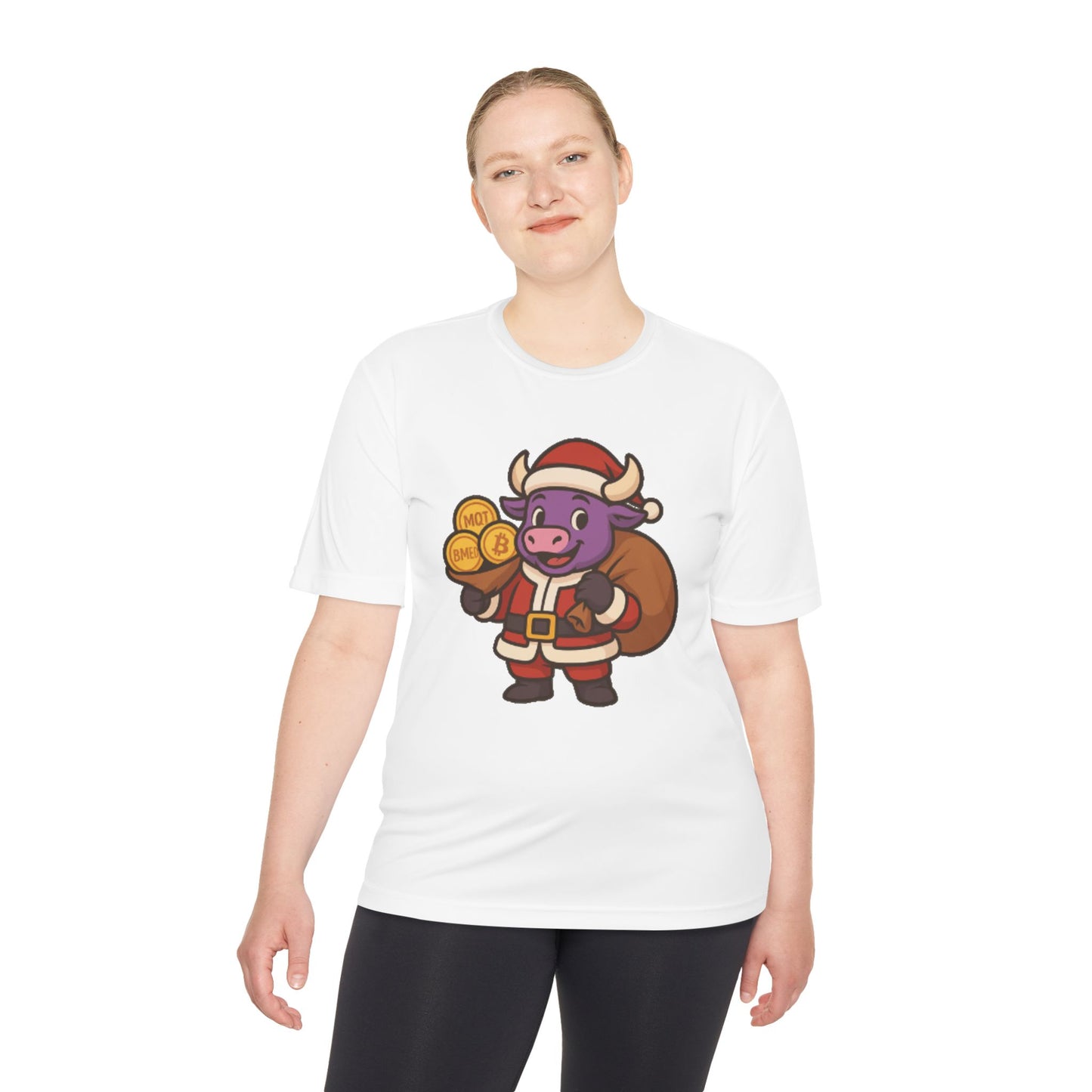 Felipe The Bull Santa Unisex Moisture Wicking Tee