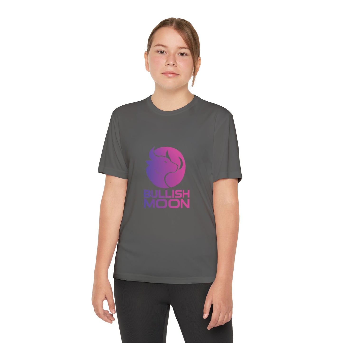 Youth T-Shirt — Bullish Moon Wicking Tee for kids
