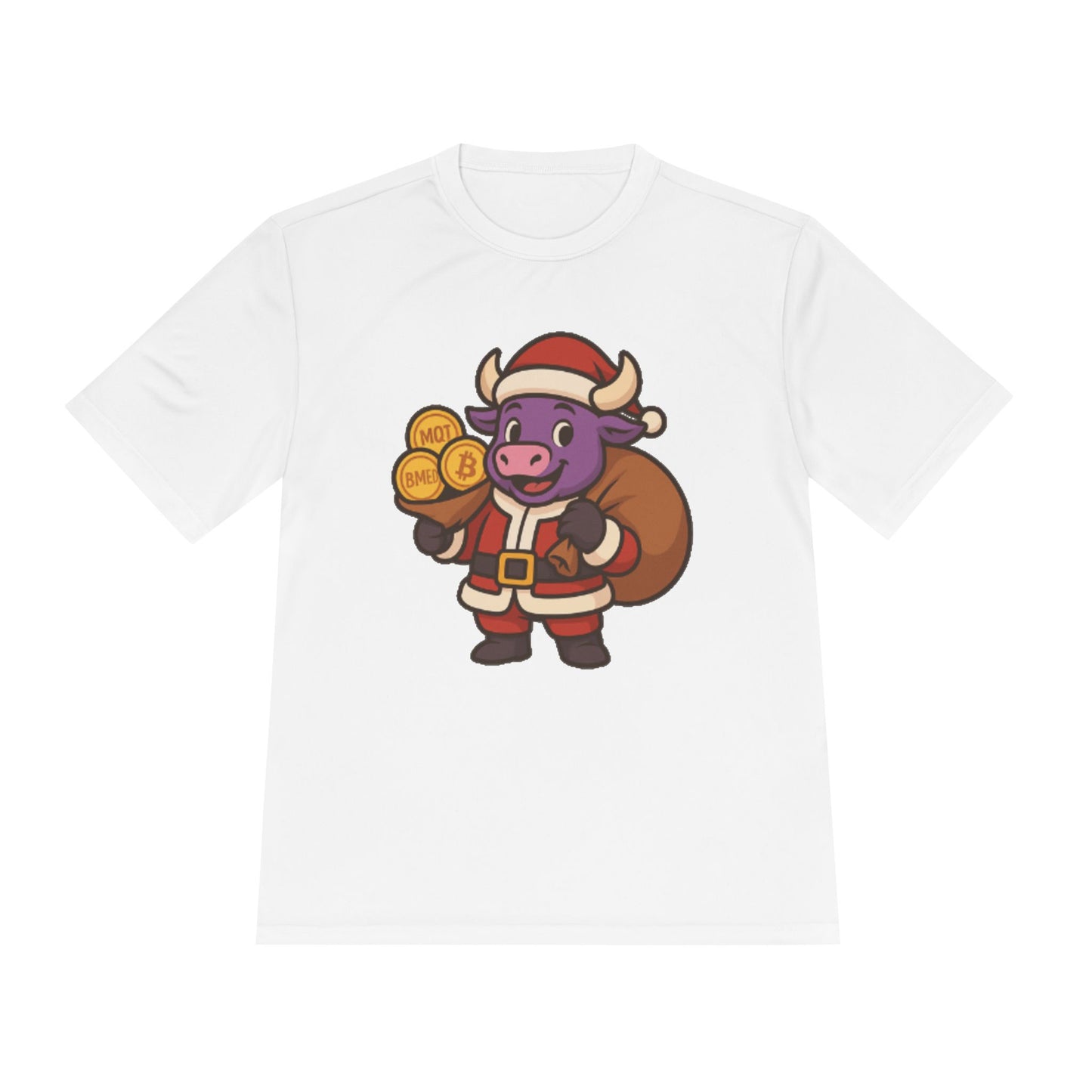 Felipe The Bull Santa Unisex Moisture Wicking Tee