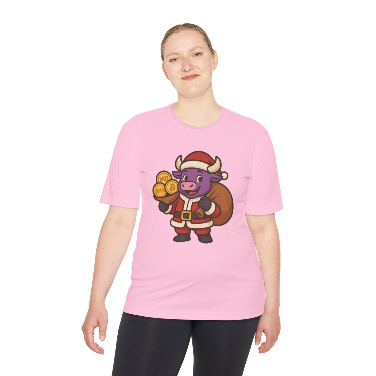 Felipe The Bull Santa Unisex Moisture Wicking Tee