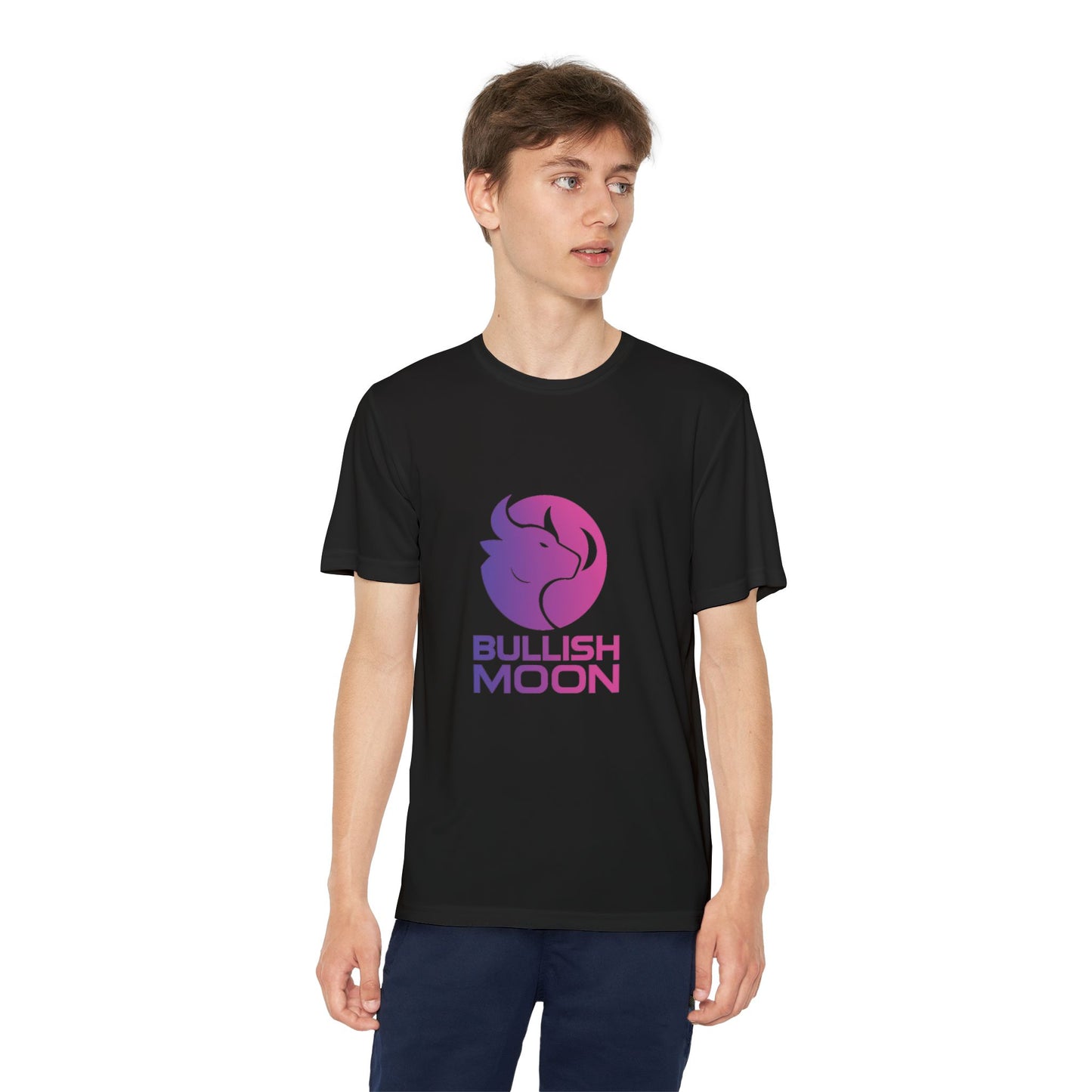 Youth T-Shirt — Bullish Moon Wicking Tee for kids