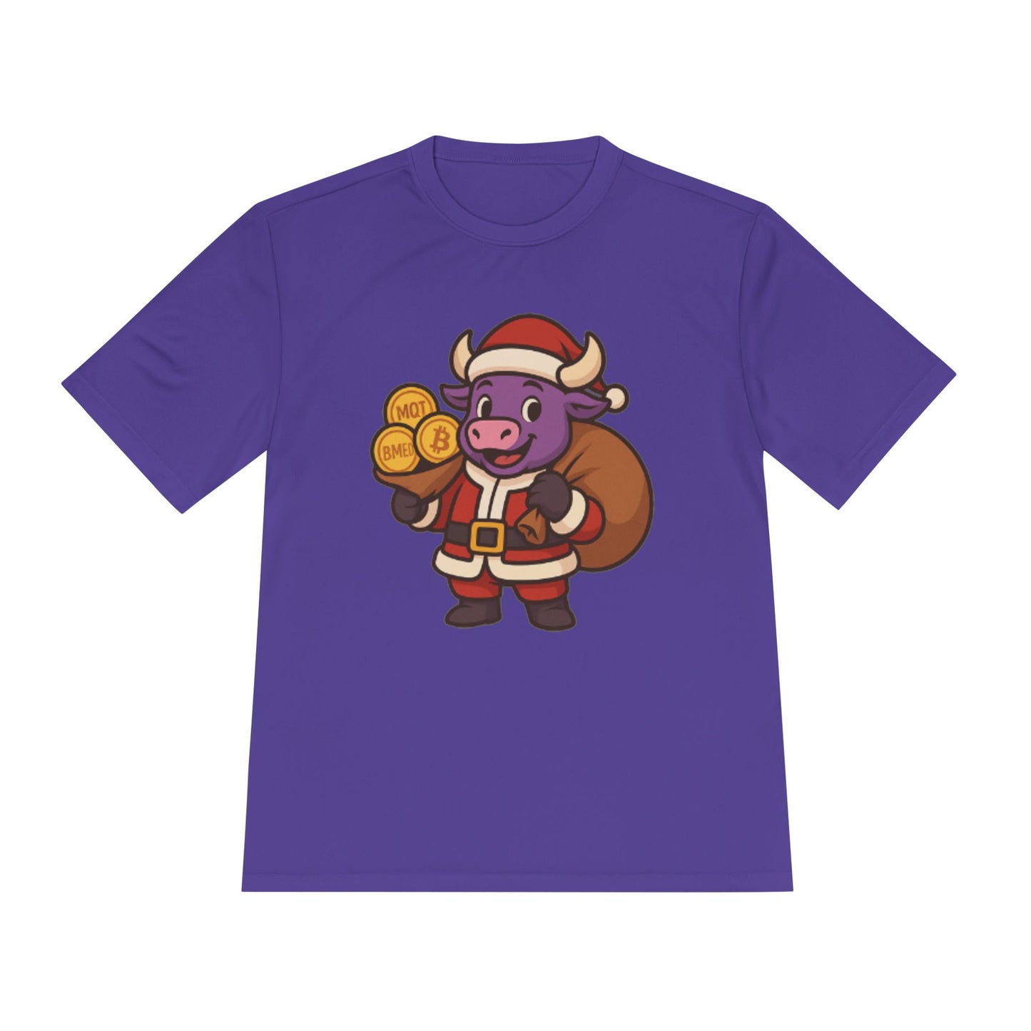 Felipe The Bull Santa Unisex Moisture Wicking Tee