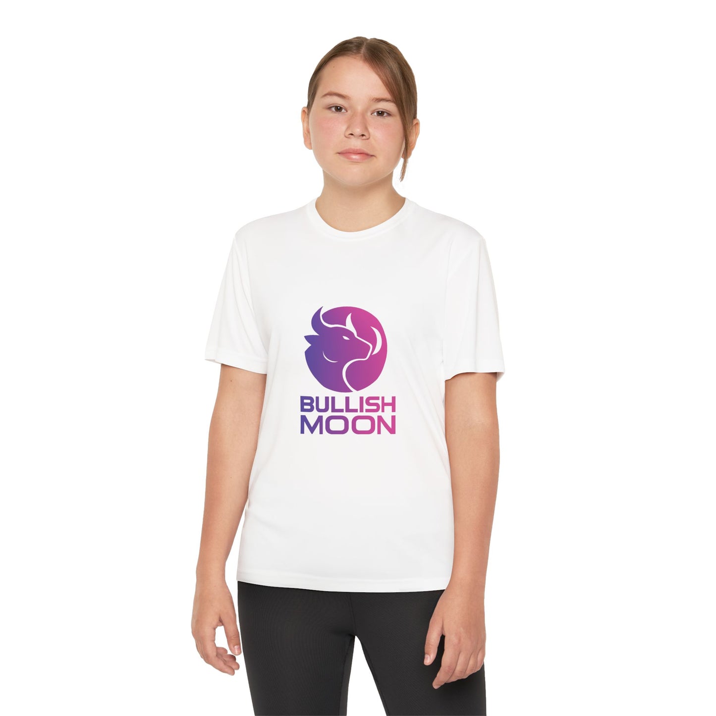Youth T-Shirt — Bullish Moon Wicking Tee for kids