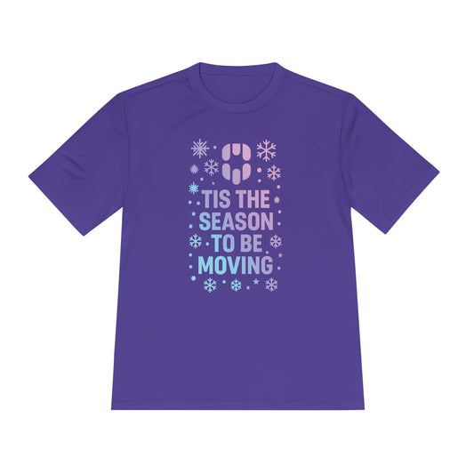 T-Shirt — 'Tis the Season to Be Moving Holiday Fitness Tee